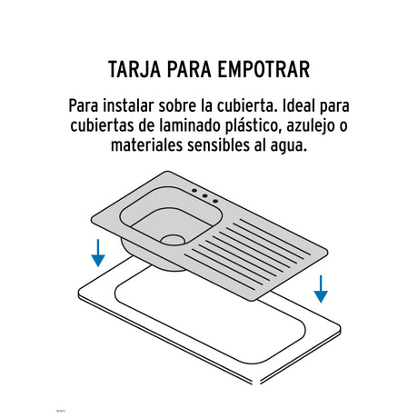 TARJA DE SOBREPONER TINA IZQUIERDA 100 X 50 CM FOSET