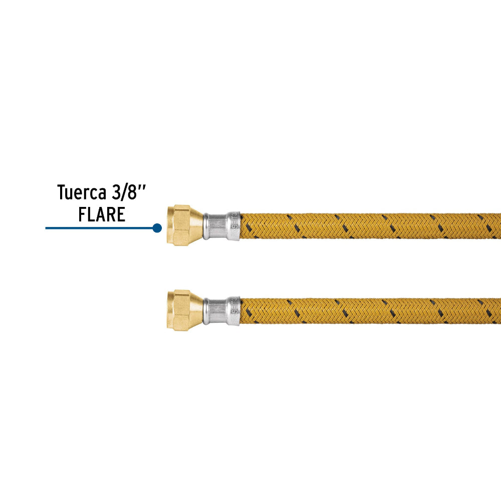 MANGUERA DE HULE 200CM REVESTIDA DE VINILO USOS GENERALES MCA TRUPER FOSET