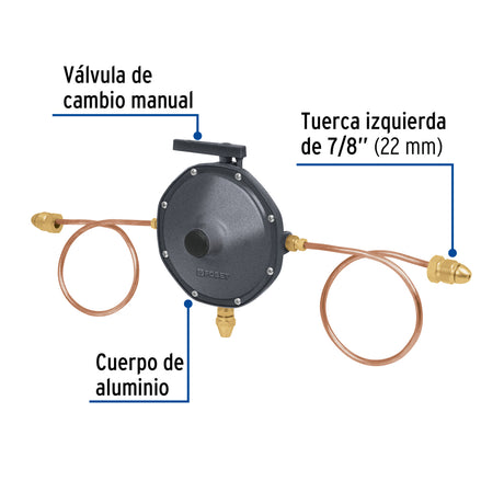 REGULADOR GAS 2 VIAS FOSET
