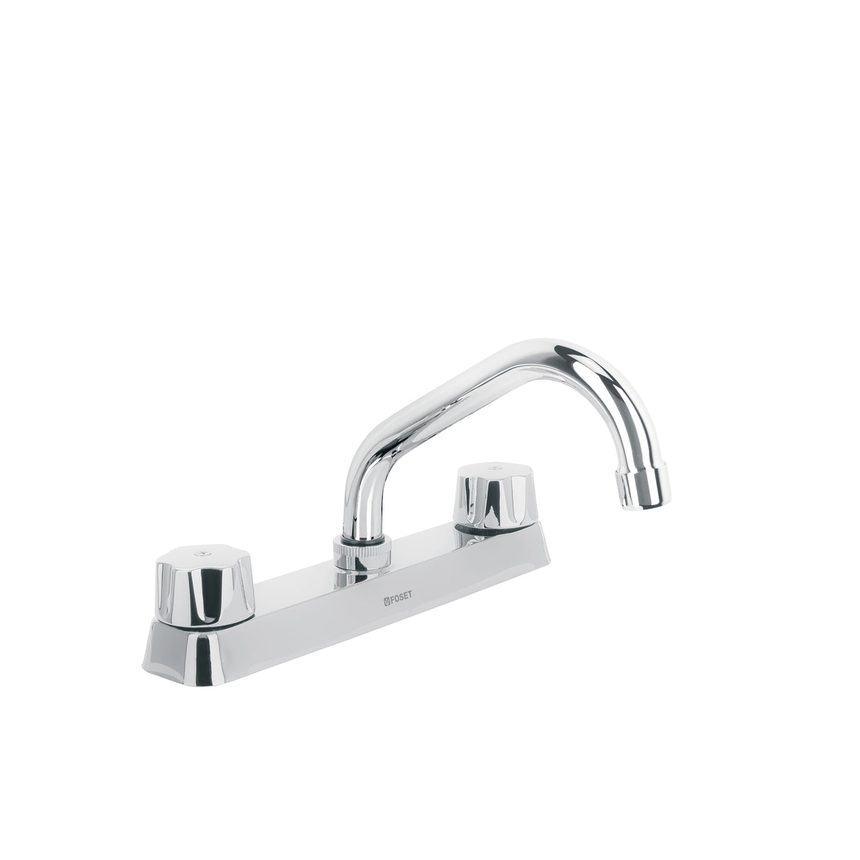 MEZCLADORA CORTA 8" P/FREGADERO MANERALES HEX CART CERAMICO