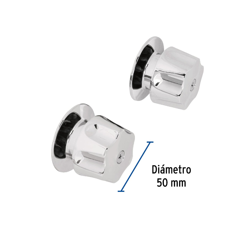 JUEGO 2 MANERALES PARA REGADERA TIPO HEXAGONAL BASIC MR-100 *** OFRECER QG O QDG ***