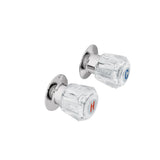 JUEGO 2 MANERALES PARA REGADERA DE ACRILICO BASIC MCA TRUPER FOSET *** OFRECER FDG O FG ***