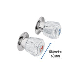 JUEGO 2 MANERALES PARA REGADERA DE ACRILICO BASIC MCA TRUPER FOSET *** OFRECER FDG O FG ***