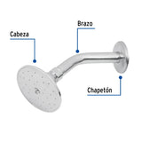 REGADERA REDONDA CABEZA 3-1/2" FOSET AQUA