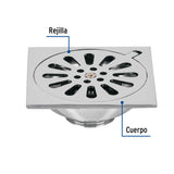RESUMIDERO DE LATON 4X4 FOSET AQUA