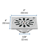 RESUMIDERO DE LATON 4X4 FOSET AQUA