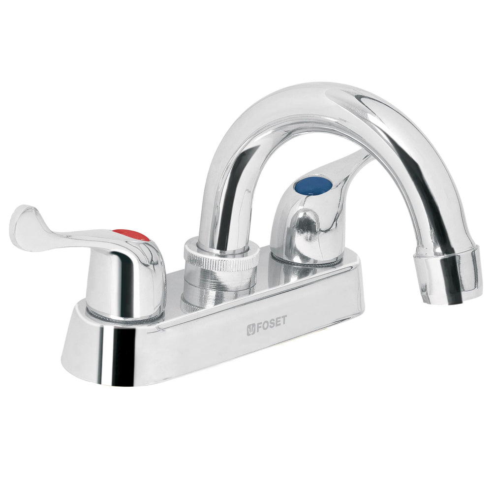 MEZCLADORA PARA LAVABO MANERALES PALANCA CUELLO CURVO BASIC MCA TRUPER FOSET