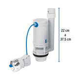 VALVULA DESCARGA SISTEMA DUAL CARGA COMPL. 6 LTS. CARGA MEDIA 3 LTS. P/TANQUE BAJO VW-206 FOSET