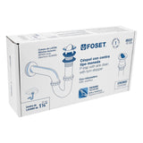 CESPOL P/LAVABO LATON C/CONTRA TIPO MONEDA CROMO 1-1/4" TRUPER FOSET