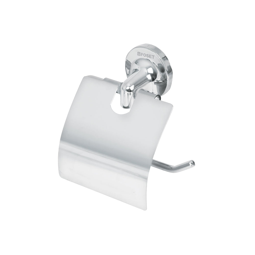 PORTAROLLO CON CUBIERTA CROMO FOSET AQUA