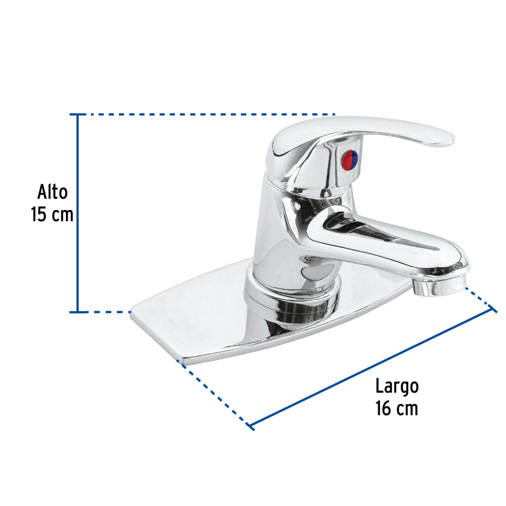 MEZCLADORA PARA LAVABO MONOMANDO FOSET AQUA