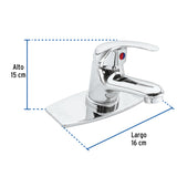 MEZCLADORA PARA LAVABO MONOMANDO FOSET AQUA