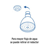 REGADERA CONICA 2-1/2" CON BRAZO Y CHAPETON FOSET AQUA