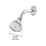 REGADERA CONICA 2-1/2" CON BRAZO Y CHAPETON FOSET AQUA