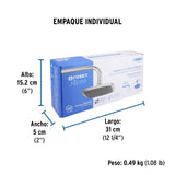 REGADERA CUADRADA PLATO ANCHO 6" BRAZO INOX A MURO FOSET AERO