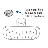 REGADERA CUADRADA PLASTICA 6" SIN BRAZO FOSET AERO