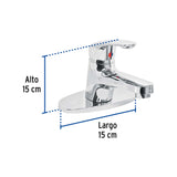 MONOMANDO PARA LAVABO CUERPO DE PLASTICO BASIC MCA TRUPER FOSET