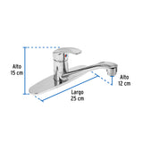 MONOMANDO PARA FREGADERO CUERPO DE PLASTICO BASIC MCA TRUPER FOSET