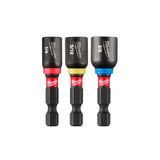 KIT LLAVES MAGNETICAS DE IMPACTO PARA TUERCAS **3 PIEZAS** INCLUYE LLAVE 1/4" LLAVE 3/8" LLAVE 5/16"