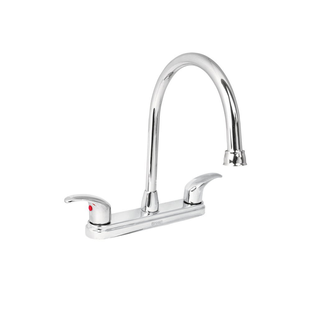 MEZCLADORA PARA FREGADERO MANERALES PALANCA ACERO INOX FOSET AQUA