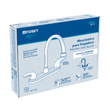 MEZCLADORA PARA FREGADERO MANERALES PALANCA ACERO INOX FOSET AQUA