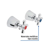 JUEGO 2 PIEZAS MANERALES GRANDES CRUCETA EMPOTRAR FOSET AQUA