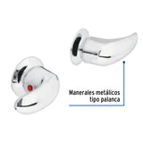 JUEGO 2 PIEZAS MANERALES GRANDES PALANCA EMPOTRAR FOSET AQUA