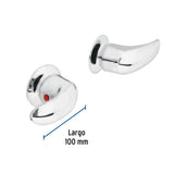 JUEGO 2 PIEZAS MANERALES GRANDES PALANCA EMPOTRAR FOSET AQUA