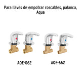 JUEGO 2 PIEZAS MANERALES GRANDES PALANCA EMPOTRAR FOSET AQUA
