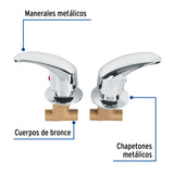 JGO. 2 LLAVES DE EMPOTRAR SOLDABLE TIPO PALANCA FOSET AQUA