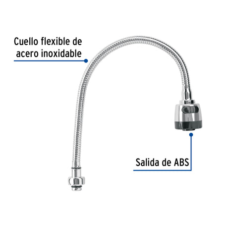 CUELLO FLEXIBLE DE REPUESTO PARA FREGADERO FOSET AQUA