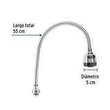CUELLO FLEXIBLE DE REPUESTO PARA FREGADERO FOSET AQUA