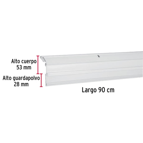 GUARDAPOLVO AUTOMATICO 90 CM BLANCO TRUPER HERMEX