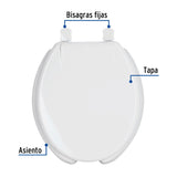 ASIENTO PARA WC 40 CM BLANCO FOSET AQUA