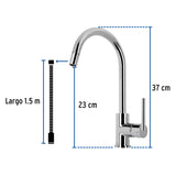 MEZCLADORA PARA FREGADERO CON MANGUERA EXTRAIBLE FOSET ELEMENT