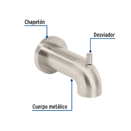 SALIDA DE TINA CON DESVIADOR SATIN FOSET ELEMENT