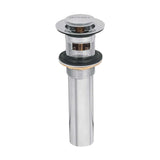 CONTRA P/LAVABO CON REBOSADERO SISTEMA PUSH CROMO 1-1/4" MCA TRUPER FOSET
