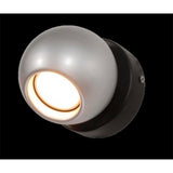 LUMINARIO REDONDO P/ PARED  1XGU10LED 3W 110-265V 3000K ACABADO ACERO MCA CLASS *** H.A.E. 2021 ***