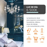 LAMPARA FIL 4.5W 65K CRI90 E27 C35