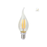 FOCO VELA C35 LED FILAMENTO 4.5 W LUZ CALIDA SUAVE BASE E14 NO ATENUABLE 4DFFE14LEDF27V