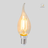 FOCO VELA C35 LED FILAMENTO 4.5 W LUZ CALIDA SUAVE BASE E14 NO ATENUABLE 4DFFE14LEDF27V