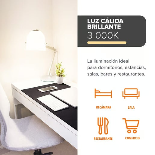 FOCO GLOBO G80 LED FILAMENTO 4.5 W IRC 80 LUZ CALIDA BRILLANTE BASE E27 ATENUABLE