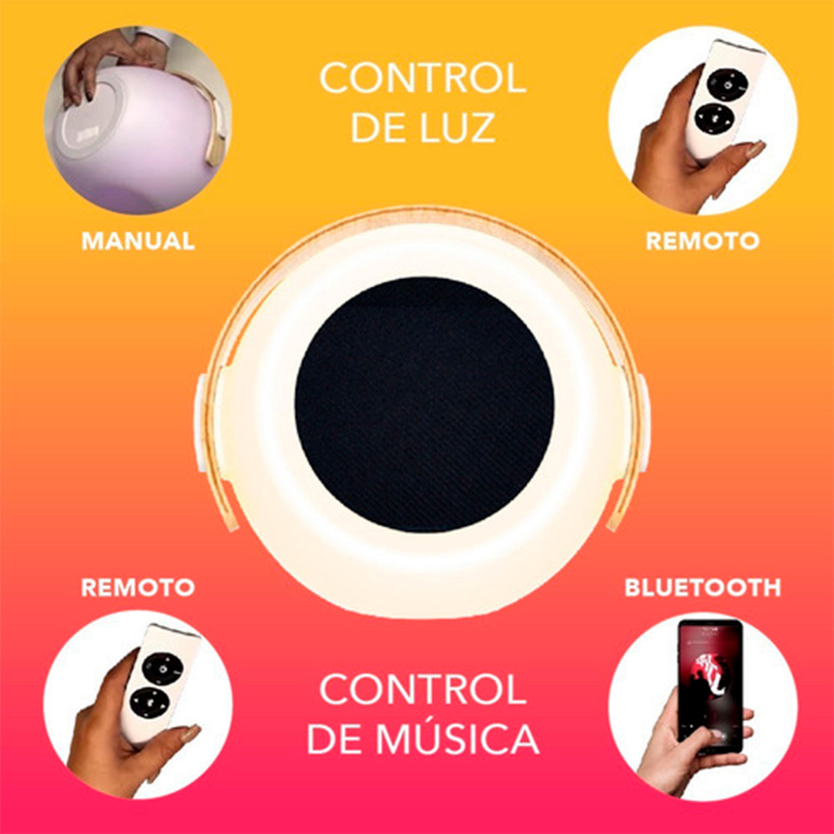 LAMPARA BOCINA BLUETOOTH RGB 4W5VCD40LM (4DSTTLVCDRGBBT) ***TECNOLITE HAE***