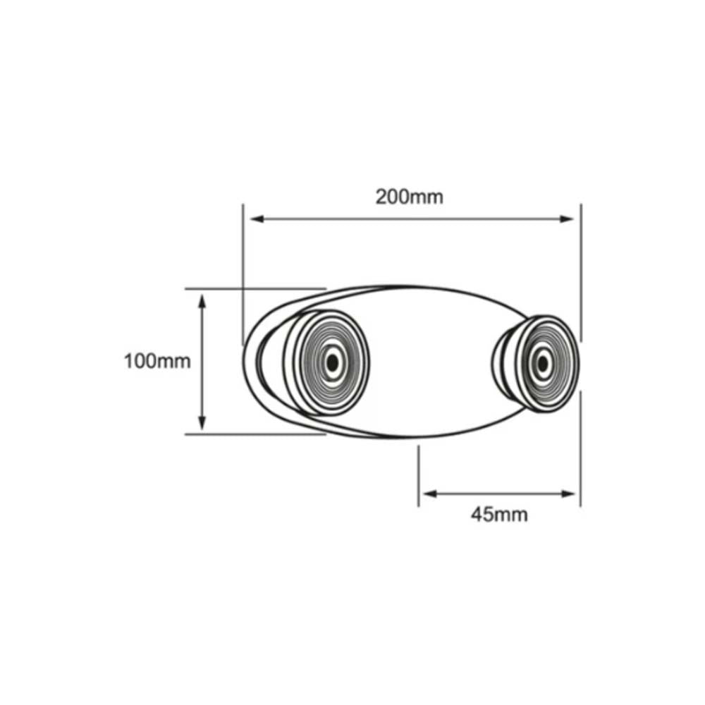 LAMPARA LED DE EMERGENCIA RECARGABLE 4 W LUZ DE DIA SOBREPONER