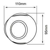 LÁMPARA DE EXTERIOR LED TECNOLITE PARA SOBREPONER 4W LUZ SUAVE CÁLIDA