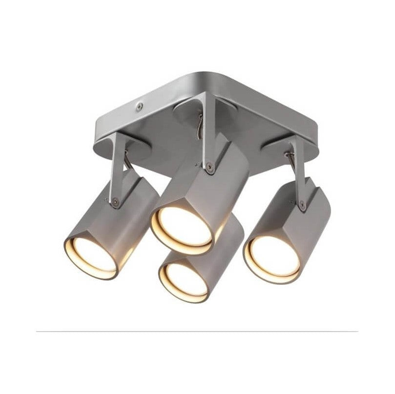 LUMINARIO TECHO CANOPE 4 LUCES GU10 LED 4X3W 110-130V 3000K SATIN CLASS *** EXHIBIDO ***