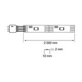 INTERIOR TIRA LED 4W 5VCD RGB TIRA 2M