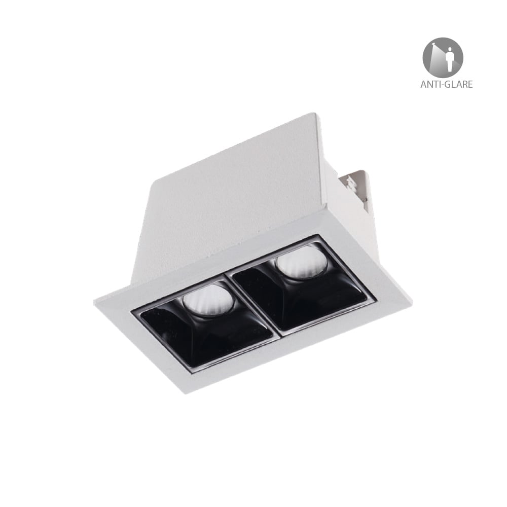 LUM INT EMP TECHO LED 4W100-127V3000K NEGRO MICARE I ***HAE2024***