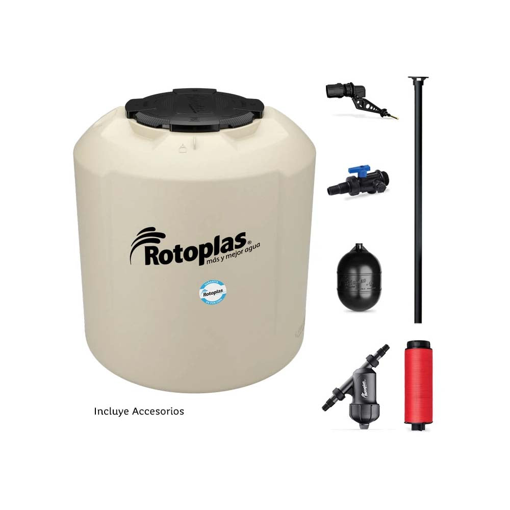 TINACO PLUS 450L EQUIPADO ROTOPLAS