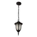 LAMPARA EXTERIOR COLGANTE/TECHO  OXIDO 1 LUZ E27 60W